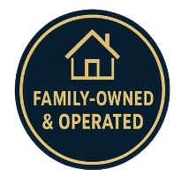 Family-owned and operated logo.